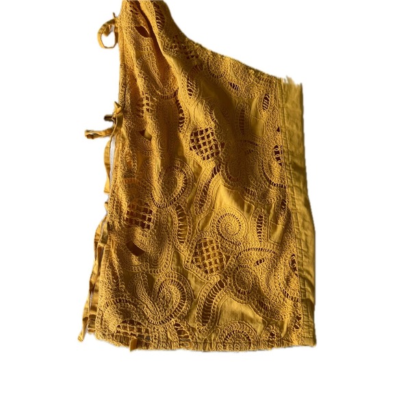 ASOS Crochet Lace Pants Wide Leg Drawstring Waist Bohemian Festivalcore Size L - Picture 2 of 9